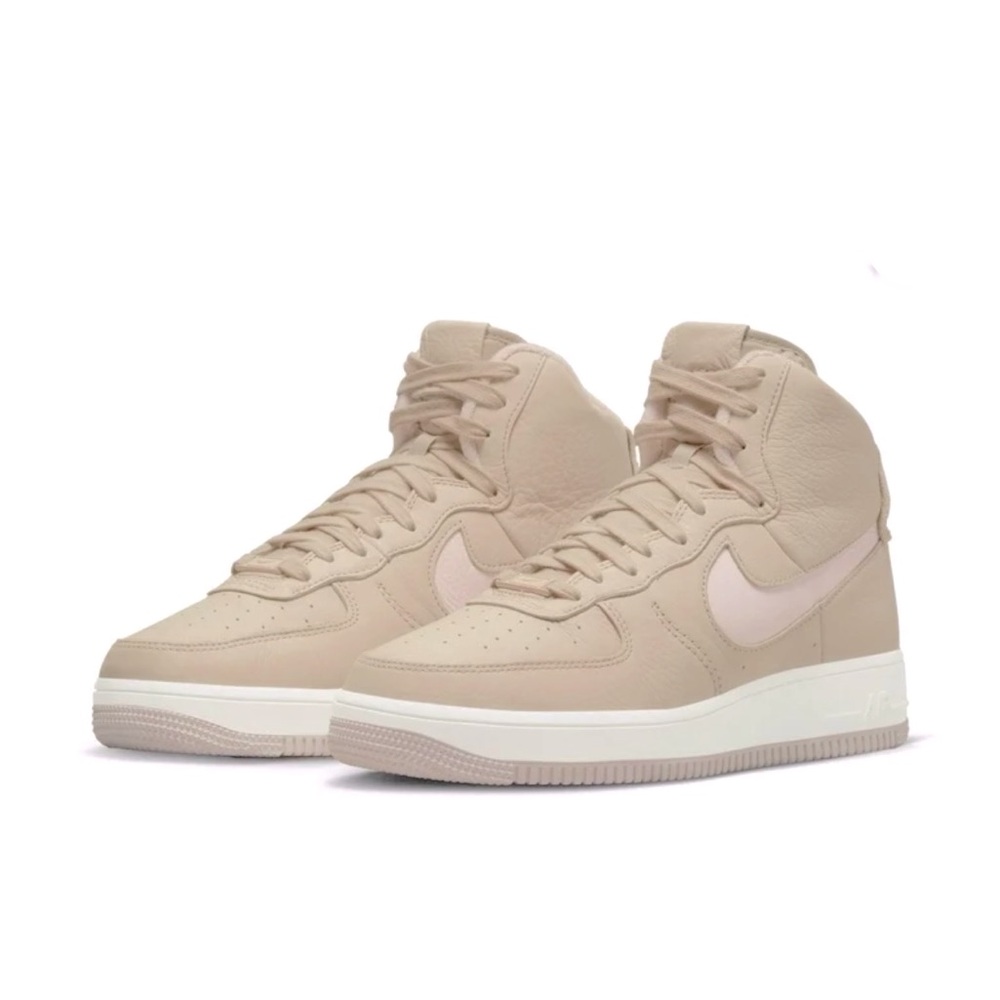 Nike AF1 High Sculpt Sand Drift Pink Cut-Out Swoosh w/ Box 7.5